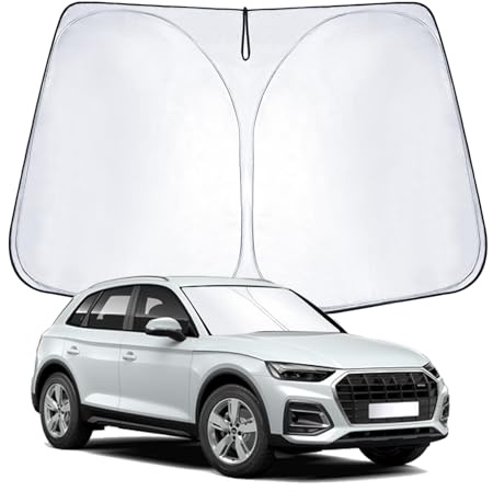 WEIPIN Parasol para Parabrisas Delantero Compatible con AUD-i Q5 2017-2024 2025, Parasol para AUD-i Q5 con protección UV, enfriamiento