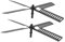ERINGOGO 2Pcs Solar Windmill Replacement Parts Plastic Wind for Garden Decoration Rotating for Outdoor Use Enhance Your with Fun Accessories