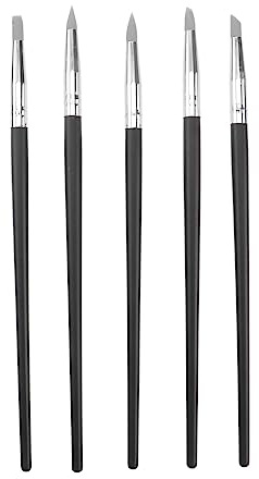 CALLARON 5pcs Silicone Pen DIY Clay Tools for Clay Plasticine Modelling Painting Pens for Shaping Wipe out Tools Shaping