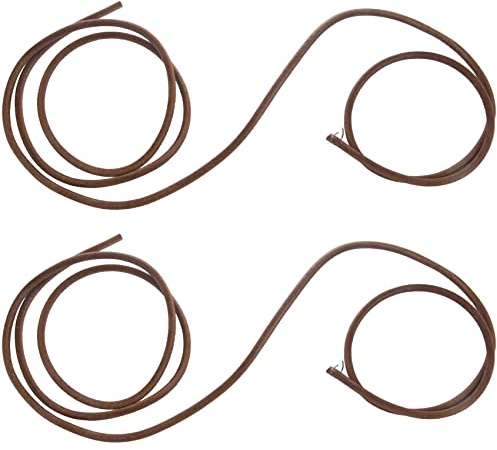 Uikdjgu 2X 72 inch 183 cm Leather Belt Treadle Parts + Hook For Machine
