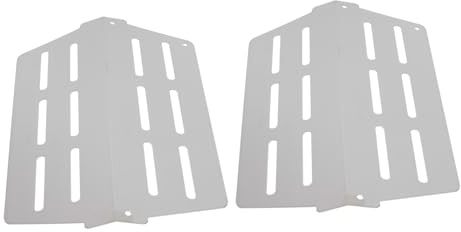 LOORGVEL 2 pièces Plaques Chauffantes INOX Réfractaires pour Barbecue Gaz Lot de Diffuseurs de Chaleur Durables et Épais Accessoires Rechange pour Grillade Extérieur et BBQ Plein Air