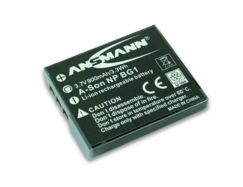 ANSMANN Li-Ion Akku A-Son NP BG 1 3 7V / Typ 900mAh / Leistungsstarke Akkubatterie für Foto Digitalkameras - der perfekte Ersatzakku für Sony Digicam uvm.