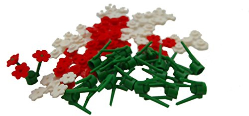 LEGO City Blumen (20 Stück), Weiß und Rot