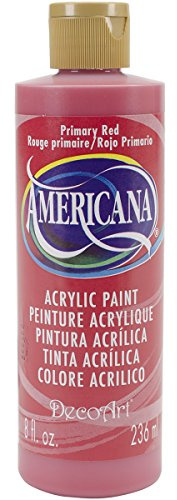 DecoArt Americana Acrylic Multi-Purpose Paint, Primary Red