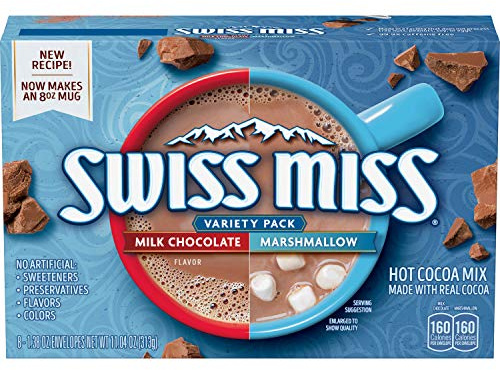 Swiss Miss Classic Variety Pack 8-1.38 OZ ENVELOPEZ NET WT 11.04 OZ (313g)g Milk Chocolate / Marshmallow [PICTURE MAY VERY]