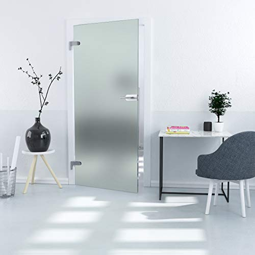 Duradoor Ganzglastürblatt in satiniert 2097 mm x 959 mm x 8 mm DIN Links ESG Schwingtür Zimmertür Innentür Schwebetür