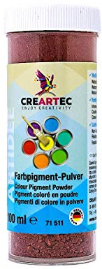 CREARTEC - wasserlösliches Farbpigmentpulver - in verschiedenste Materialien einmischbar - Terracottaca - 100ml - Made in Germany