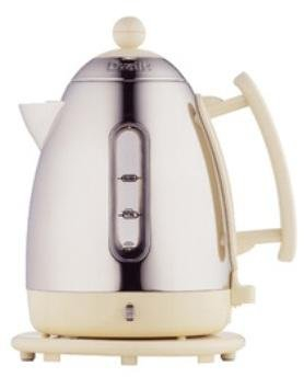 Dualit 1.5L Cordless Jug Kettle Stainless Steel & Cream