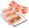 silikomart SF077 Rose Molde de Silicona Ø76 40 mm, Rosa