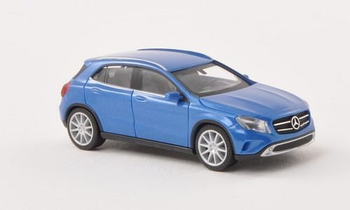 Mercedes GLA-Klasse (X156), met.-blau, Modellauto, Fertigmodell, Herpa 1:87