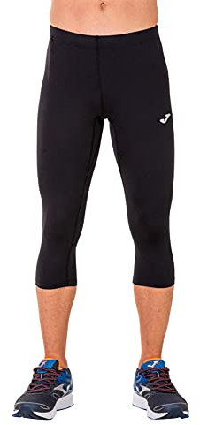 Joma Hombre Pantalones térmicos, Negro, XS