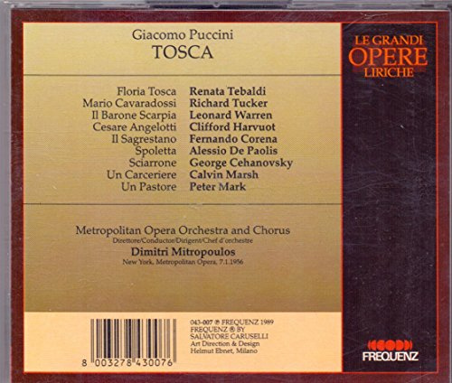Tosca: Tebaldi-Tucker-Warren Met 56 Live