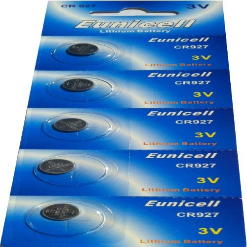 Eunicell 5 pilas de botón CR927, 5 V, litio, 30 mAh (1 blíster con 3 pilas)