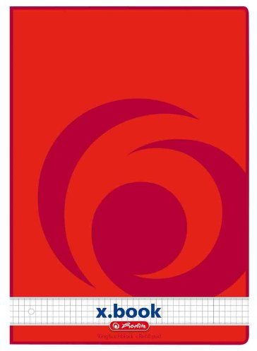 Herlitz Spiralblock, 3 Blöcke blatt 4 Perfo für Ringbücher A4 50 Blatt 70 g Karierte