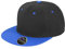 Result Core Core Bronx original flat peak-snapback dual colour cap Black/ Azure