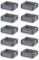 Auer Packaging 10x Eurobehälter-Eurobox 40 x 30 x 12 grau inkl. gratis Zollstock * 10er Set