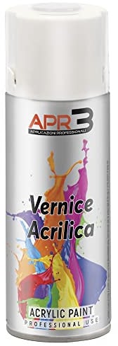 APR3 - S400PAST8 Vernis peinture Acrylique Multi-Usage, Couleur Transparent Mat, Aérosol En Fer-Blanc Recyclable de 400 ml