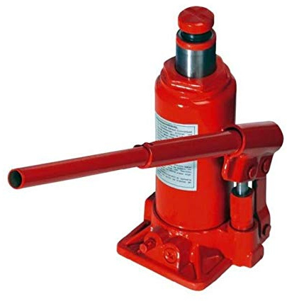 FAST WORLD SHOPPING ® Cric Idraulico Per Auto Furgone Crick A Bottiglia Sollevatore Portata 2 Ton Capacità 2T Tonnellate Alza Ruota