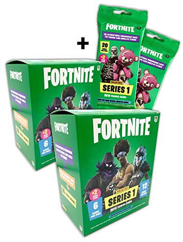 Panini Fortnite Trading Cards - Box mit 24 Flowpacks & 2 Fatpacks