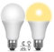 Glühbirnen E27 mit Dämmerungssensor Warmweiß 3000K 1000LM, AC 230V, 200 Grad, Lichtsensor LED E27 10W ersetzt 80W, LED Außenlampe für Eingangsbereich Hauseingang Garten, 2 Stück