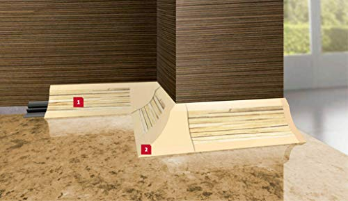 1 Piece of Shiny Black Worktop Profile Accessories PVC Edging Splashback 33mm x 2.5m