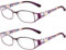 SaNgaiMEi Blaulichtfilter Lesebrille Damen Herren Computerbrille, Bequeme und flexible Blaulichtbrille Lesehilfen Sehhilfe Brille mit Sehstärke (Lila, 1.5, multiplier_x)