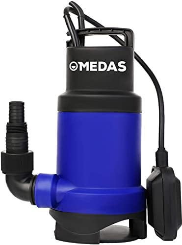 MEDAS 750W 10000L/H Electirc Sump Pumps Submersible Water Pump Sewage Pump w/Float Switch for Pool and Pond Draining in Dirty Water