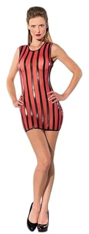 Guilty Pleasure Fetish We Gp Printed Datex Striped Kleid Red XL