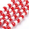 Beadthoven Lot de 25 perles d'espacement en verre soufflé faites à la main en forme de champignon 12 x 16 mm pour fabrication de bracelets, boucles d'oreilles, bijoux Trou : 1,8 mm