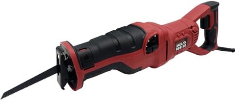 LUMBER JACK RSS150 1200W Reciprocating Saw, Variable Speed, 3 Pendulum Stroke Levels, Tool-Free Blade Change, Max 210mm Wood Cutting Depth, Includes Wood & Metal Blades, High-Performance Power Tool
