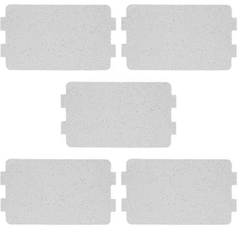 Microwave Cardboard Shield, Universal Microwave Mica Sheet Wave Guide Cover Heat Insulation, 5 Pieces Microwave Sheet Protector Repairing Accessory for Home Kitchen Use 4.6 x 2.5 inch