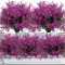 Elecoutek 12 Bundles Artificial Flowers Outdoor, Artificial Shrubs Bushes UV Resistant Faux Plastic Flowers Decorative Fake Plants for Outside Garden Borders Window Box, Fuchsia