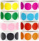 4000 Stück Klebepunkte Bunt, 25mm Bunte Klebepunktefarbige Klebepunkte Runde Aufkleber Markierungspunkte Klebeetiketten Rund Etiketten für DIY Büro(8 Rollen, 500 Stücke/Rolle)
