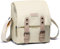 Cwatcun Sac pour Appareil Photo, Petits Sacs pour Appareil Photo étanches Sac Photo Vintage en Toile Unisexe pour Appareils Photo Reflex, Blanc, S