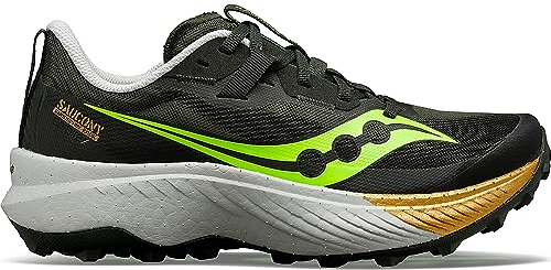 Saucony Endorphin Edge Damen-Sneaker, Umbra/Slime, 43 EU