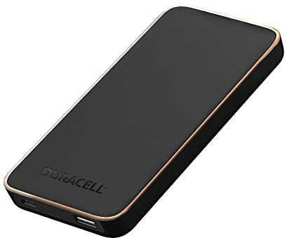 Duracell Power Bank 10.000mAh | Caricatore portatile a ricarica rapida con USB-C + USB-A | Compatibile con iPhone, iPad, Samsung, Android e altro ancora