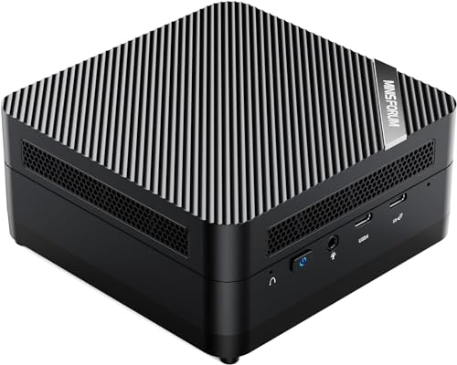 MINISFORUM Mini PC UM690 Slim, CPU AMD Ryzen 9 6900HX 8C/16T hasta 4,9 GHz, 32 GB DDR5/1TB SSD, Gráficos AMD Radeon 680M, HDMI/USB 4/DP, WiFi, BT, RJ45 2.5G