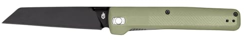 Gerber Taschenmesser mit Gürtelclip, Pledge, Schwarze 7Cr17MoV Edelstahlklinge im Reverse-Tanto-Look, Griffschalen aus glasfaserverstärktem Nylon, Klingenlänge: 9,2 cm, 1067525