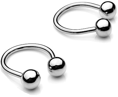 Epinki Hemd für Manschettenknöpfe, U Form Rund Kugel Cufflinks for Men, Manschettenknöpfe Silber für Anzug Hemd Hochzeit Business Graduation Gift