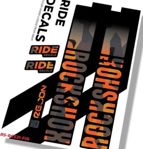 Ride Decals RockShox Recon Silver Boost MY21 (Model Year 2023) - Fire Camo Matte