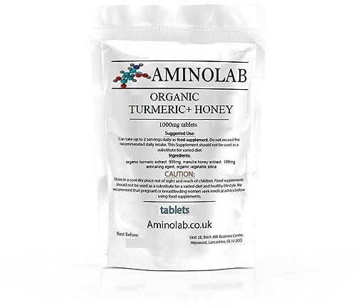 Aminolab - Organic Turmeric and Honey 1000mg 240 Tablets