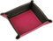 modamoda de - K01 - Dekoschale Taschenleerer Ablage aus Echtleder 16x16x4 cm, Farbe:Pink