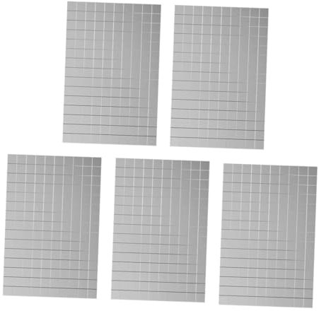 STOBOK 5stücke Teiliges Spiegel Mosaik Aufkleber Selbstklebende Quadratische Glasmosaik Fliesen Für Kreative Wanddekoration Bastelprojekte Und Einzigartige Inneneinrichtung