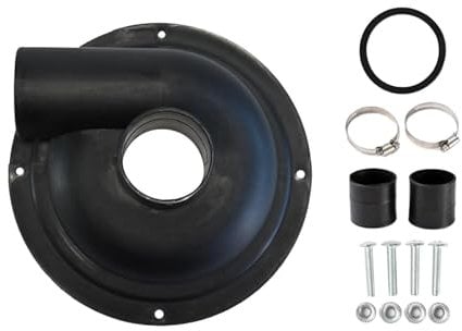 YWJLQH Vakuum Staubabscheider, Zyklonfilter, Leicht, Langlebig, Sägemehl, Holzbearbeitung, DIY Staubsammler, Zyklonabdeckung, Schwarz