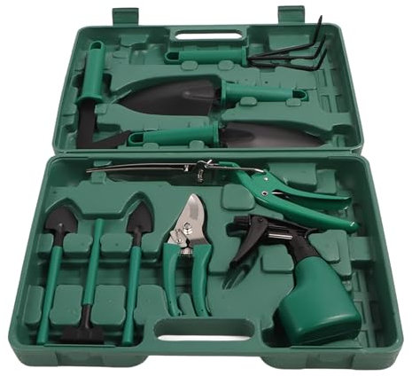 Juego De Herramientas Para Bonsái, Kit De Herramientas Para Bonsái De 10 Piezas, Juego De Herramientas De Jardín Con Estuche, Mango Ergonómico, Kit De Herramientas Para Principiantes En Interiores Y á