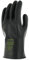 DSTOCK60 Ansell Emperor ME101 Handschuhe aus Naturkautschuk, Schutz vor Chemikalien und Flüssigkeiten, schwarz (1 Paar Beutel) (7,5)
