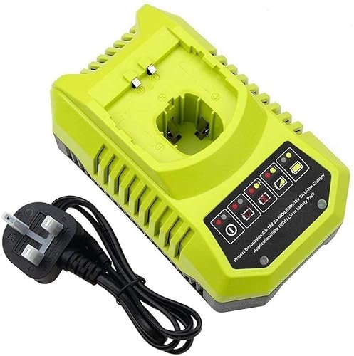 Bonadget 4A P117 Battery Charger Compatible with Ryobi One Plus 12V 14.4V 18V Li-ion & Ni-MH Battery P108 RB18L50 RB18L25 RB18L40 RB18L15 RB18L13 P107