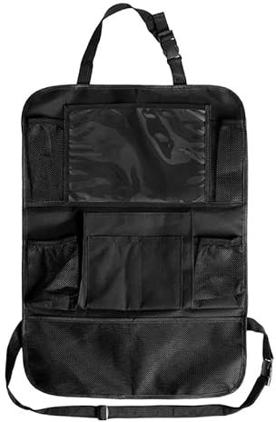 Peppy Car Seat Organiser, Car Back Seat Organizer for Kids, Car Accessories with 11 iPad Holder, 9 Pockets, Toy Storage