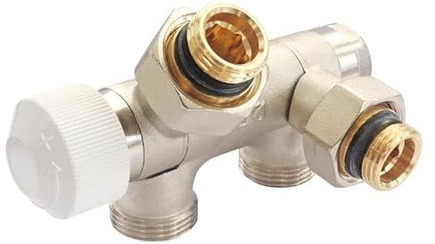 SOMATHERM FOR YOU, Distributeur thermostatique orientable mâle 1/2 (15x21) pour radiateurs, montage facile, bouchon remplaçable, design élégant, régulation précise de la température