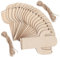 Lurrose 20st Kaktus Dekoration Handwerk Rustikal Dekorationen Machen Bastelrohling Diy-ornamente Handwerkliche Malerei Kaktusdekorationen Für Party Kaktus-tags Kaktusausschnitte Holz Beige